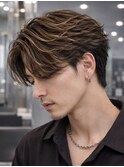 206. ダウンバング/ニュアンスパーマ/メンズ/ハイライト