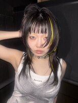 ルル(Lulu)&nbsp;ハッシュカットレイヤースタイルポイントカラー