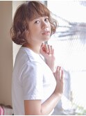 フレンチ風パーマボブ