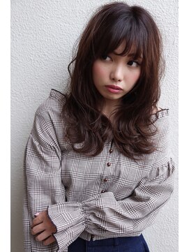 イソラブル(ISOLA-blu) 【リジェール黒川店】モノトーンブラウン×ヴェールウェーブ