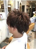 【マッシュ】イルミナカラー/メンズパーマ/スパイラルパーマ