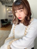 【山田】巻き髪束感インナーカラーラベージュ