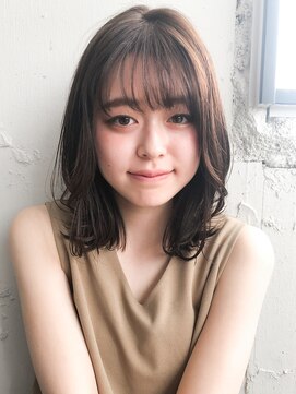 キリ 表参道(kyli) ボブルフ大人かわいいピンクベージュ薄めバングくびれモテ髪