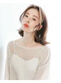 大人可愛い小顔くびれミディアムボブひし形20代30代40代
