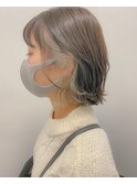くびれヘアとインナーカラー