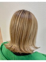 シルエット 美容室&nbsp;ハイトーンカラー　シークレットハイライト　八戸20代30代40代50
