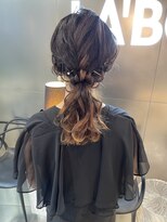 ラボー ノースプラザ店(LA'BO) ローポニーヘアセット