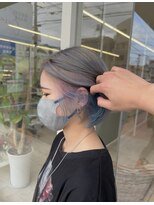 デコヘアーチーノ(DECO HAIR Ccino) インナーピンク～水色グラデーション