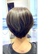 レッド(ReD) 大人のショート ハイライト 白髪ぼかし