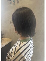 エッジ ヘア メイク(edge hair +make)&nbsp;外ハネボブ/顔周りレイヤー