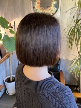 ヘアードレスビュー(hair dress V.I.E.W) ボブ×オレンジベージュ