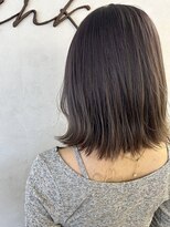 リンク(Link)&nbsp;ボブ/透明感/ラベンダー/透明感/艶髪/大人/白髪ぼかし/似合わせ