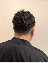 銀座マツナガ 浅草店&nbsp;スパイラルパーマ 七三分け ナチュラル