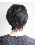 ショートウルフ#黒髪#耳掛けショート#くびれショート#ボブ#豊橋