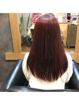 アスアド(asuad) ピンクベージュロング