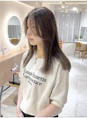 レイヤーカット 透明感ブラウン ブリーチなし 横浜