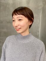 テトヘアー(teto hair)&nbsp;ベリーショート 耳掛けショート オン眉 前髪あり ショートボブ