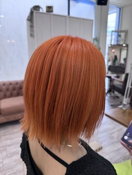 ラボヌールヘアーノーブル 新越谷店(La Bonheur hair noble) オレンジ/極上髪質改善【美髪】【イメチェン】