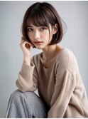透明感_前髪ありボブ20代30代40代50代(梅田)