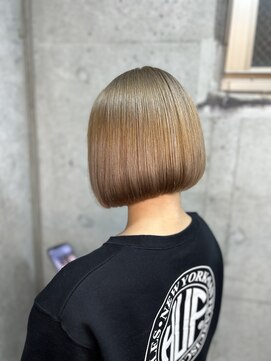 ガナンシア 横浜本店(ganancia) ベージュボブ