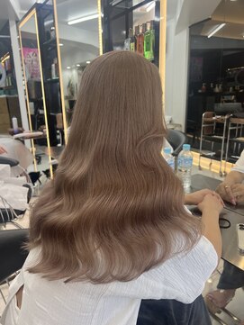 ラピス 渋谷本店(Lapis) ミルクティーベージュ/レイヤーカット/髪質改善/ウェーブヘア