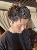 サーフカール/スパイキーショート/ブルーブラック