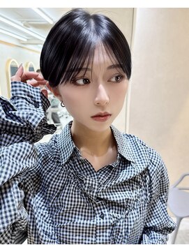 サンド 池袋 2nd(sand) マッシュショート#ブルーブラック#コリアンブラック