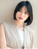 <114>切りっぱなしボブ／髪質改善・ブリーチ・白髪染めも人気◎