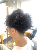 メンズパーマ　波巻き