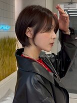 マロンベージュ/ボブ/前髪/レイヤー/小顔/髪質改善/縮毛矯正天神