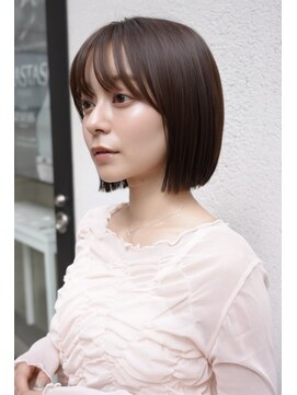 レ セゾン(Les Saisons) 30代40代に◎小顔大人かわいいショートボブ艶カラー