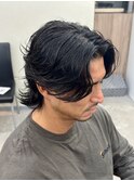 MEN’S HAIR/ブルーブラック/フェザーパーマ/稲毛駅