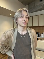 ネロ ヘアサロン 渋谷(NERO HAIR SALON)&nbsp;【加藤木麻彩】メンズセンターパート×ハイトーン
