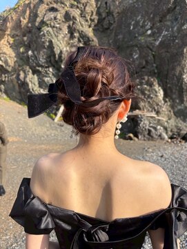 【MORGAN】アップスタイル×リボン