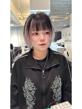 ボブレイヤーとアンブレラカラー