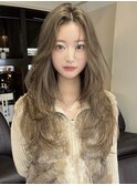 レイヤーカット/ワンホンヘア/韓国ヘア/顔まわり/大阪/梅田