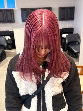 ディッセンバー 神宮前(December) 暖色カラー/ピンクカラー/レイヤーカット/ケアブリーチ/渋谷