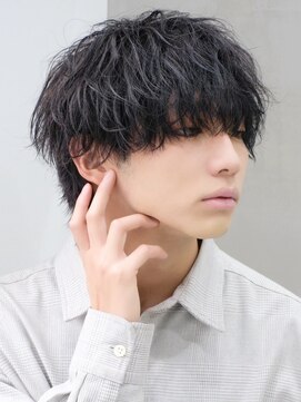 フィフス 渋谷(fifth) 渋谷大人波巻きシャドウルーズパーマセンターパートビジネスヘア