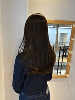 ヌープヘアーアイス(NUUP.hair ici) ★ブリーチなしチョコレートブラウンレイヤーカットオリーブ春夏