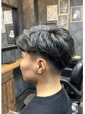 毛流れパーマ