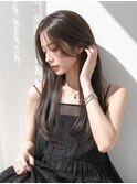 ロング/レイヤー/大人女性/ダークモカ/髪質改善カラー/美髪矯正