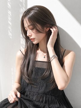 アッシュ 学芸大学店(Ash) ロング/レイヤー/大人女性/ダークモカ/髪質改善カラー/美髪矯正