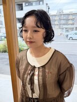 ヘアデザイン ディクト(hair design D.c.t)&nbsp;顔まわりが可愛いショートボブパーマ/ゆるウェーブ/岐阜