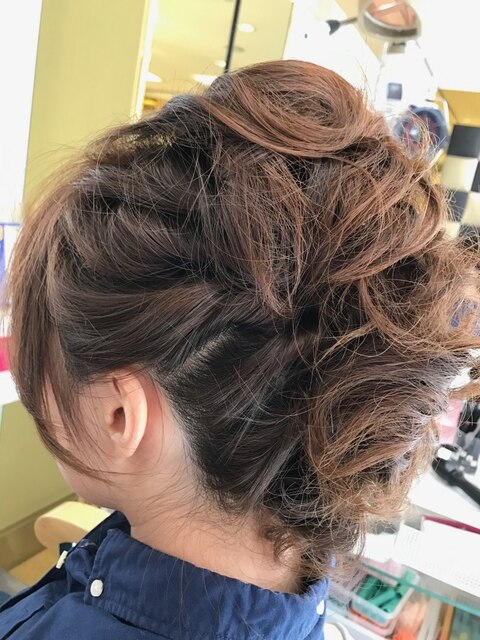 モヒカン風ヘアセット