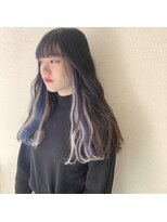 キーン 立川店(keen)&nbsp;【keen×刈谷】インナーカラー　シルバー＆ブルー