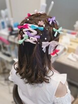 ヘアセットサロン ミント(Hair set salon MINT)&nbsp;レースアップ×ハートハーフアップ