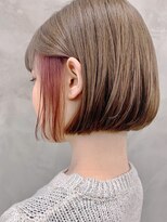 ソーコ 渋谷(SOCO) ハイトーンインナーカラーピンクベージュフェイスフレーミング