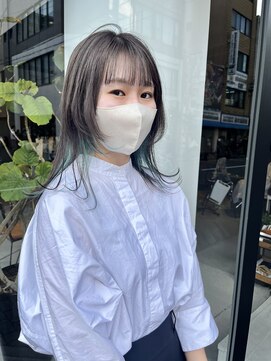 ヘアー アイス ルーチェ(HAIR ICI LUCE) 顔周りカット　イヤリングカラー　グレージュカラー　/中西