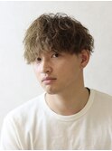 波巻きツイストスパイラルパーママッシュベージュ