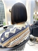 カット×地毛風ストレート